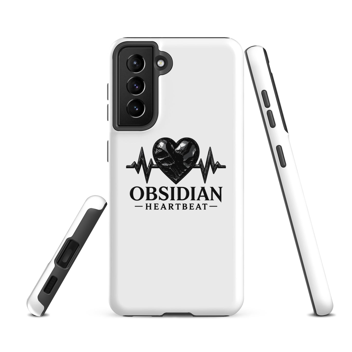Tough Case for Samsung® | Obsidian Heartbeat | Pulse Athletics Logo