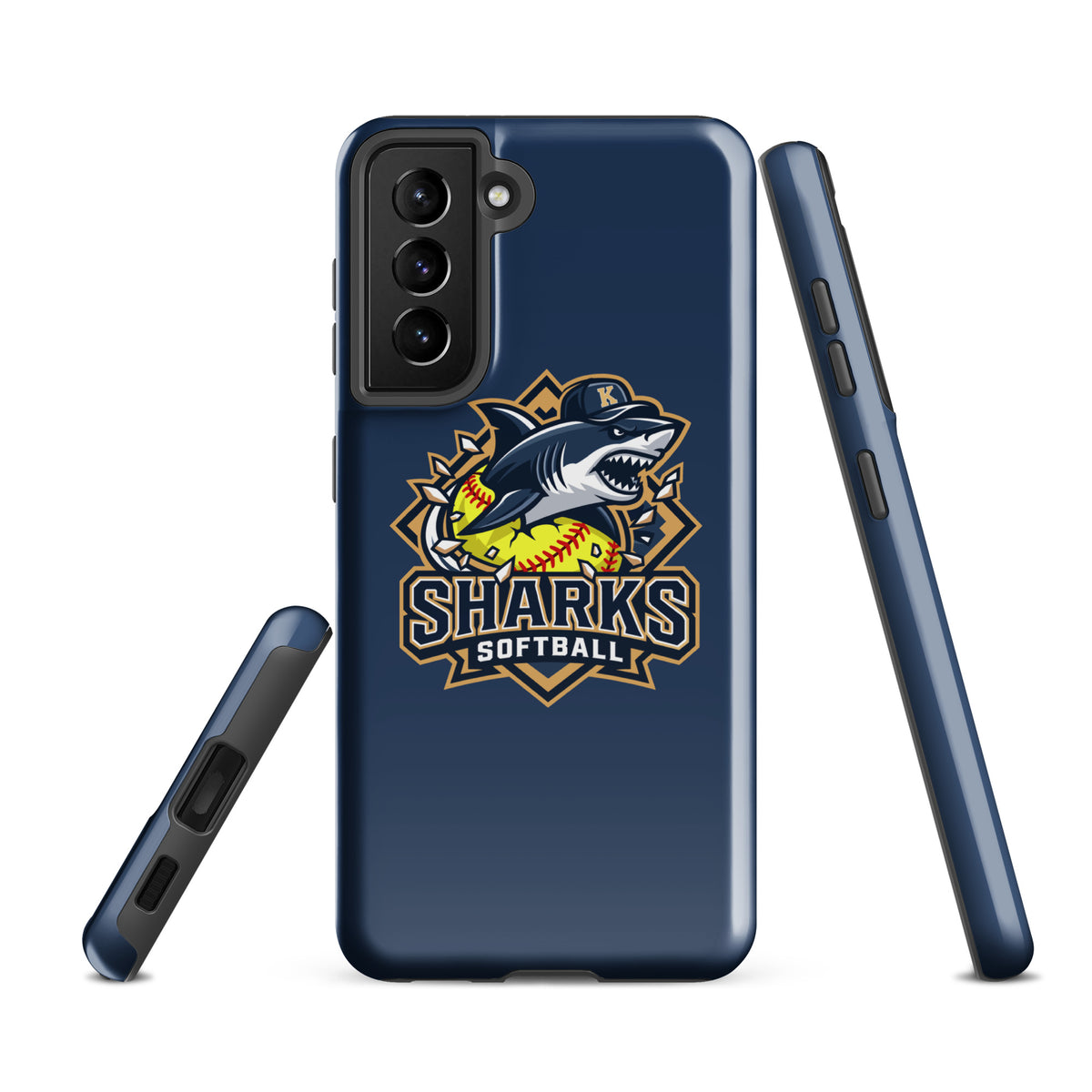 Tough Case for Samsung® | Sharks Diamond Sports | Crest Logo