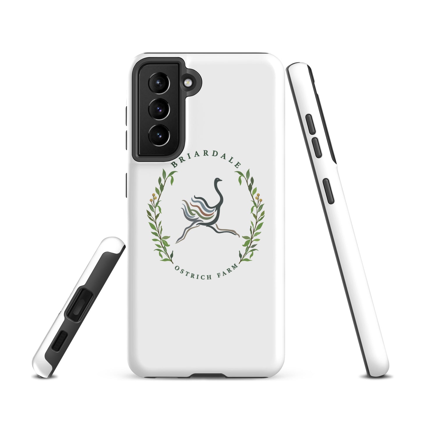Tough Case for Samsung® | Briardale Ostrich Farm | Crest Logo