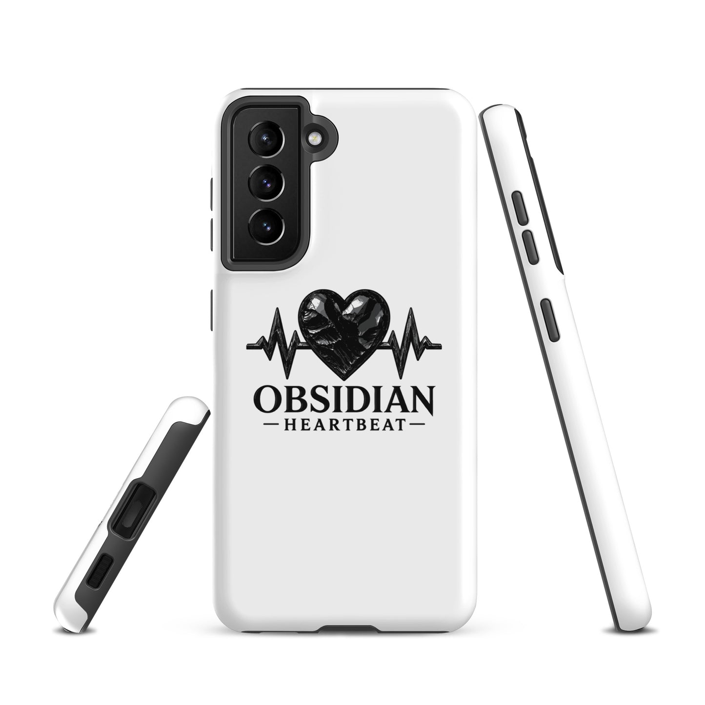 Tough Case for Samsung® | Obsidian Heartbeat | Pulse Athletics Logo