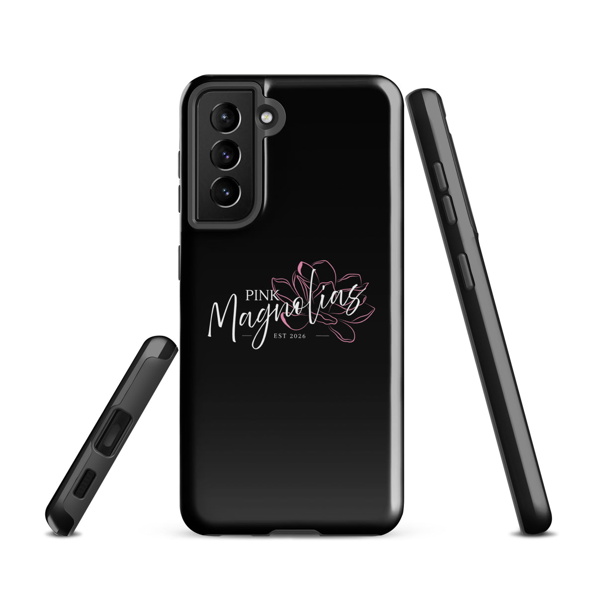 Tough Case for Samsung® | Pink Magnolias Dance | Modern Script Logo