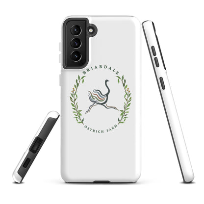 Tough Case for Samsung® | Briardale Ostrich Farm | Crest Logo