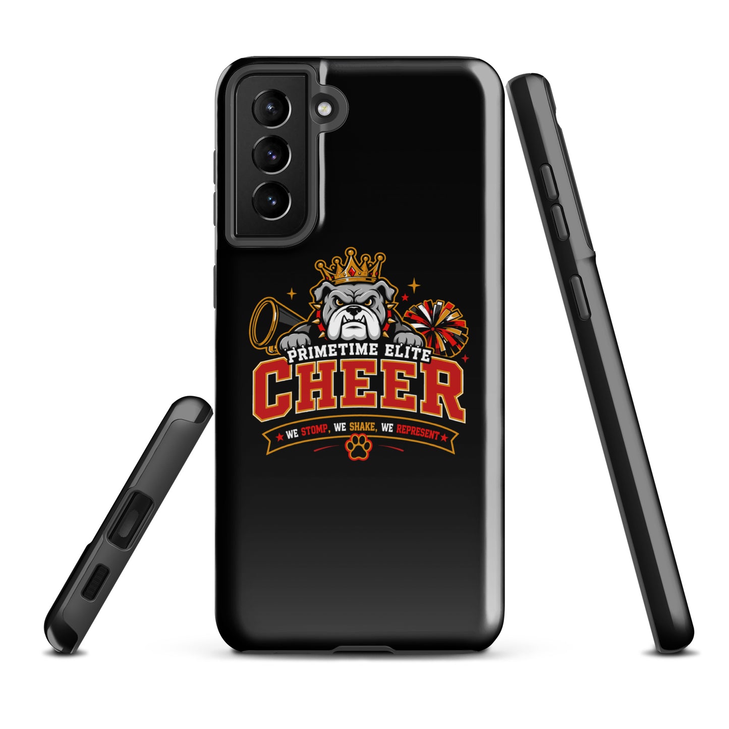 Tough Case for Samsung® | PTE Bulldog Cheer | Crest Logo