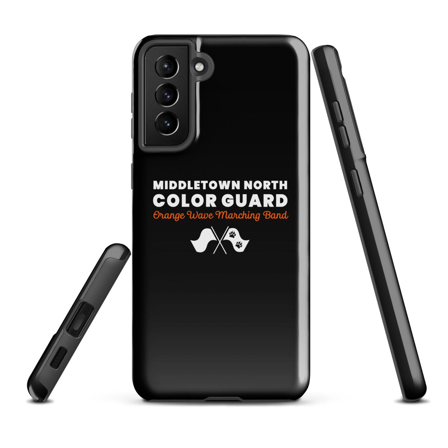 Tough Case for Samsung® | Orange Wave Marching Band | Modern Script Logo