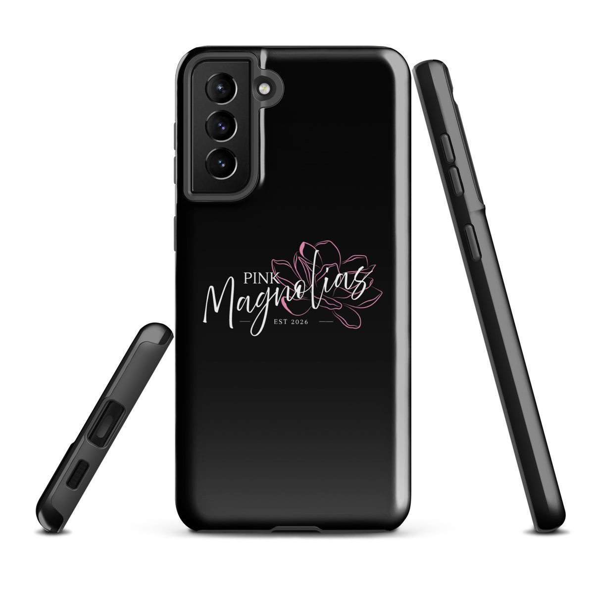 Tough Case for Samsung® | Pink Magnolias Dance | Modern Script Logo