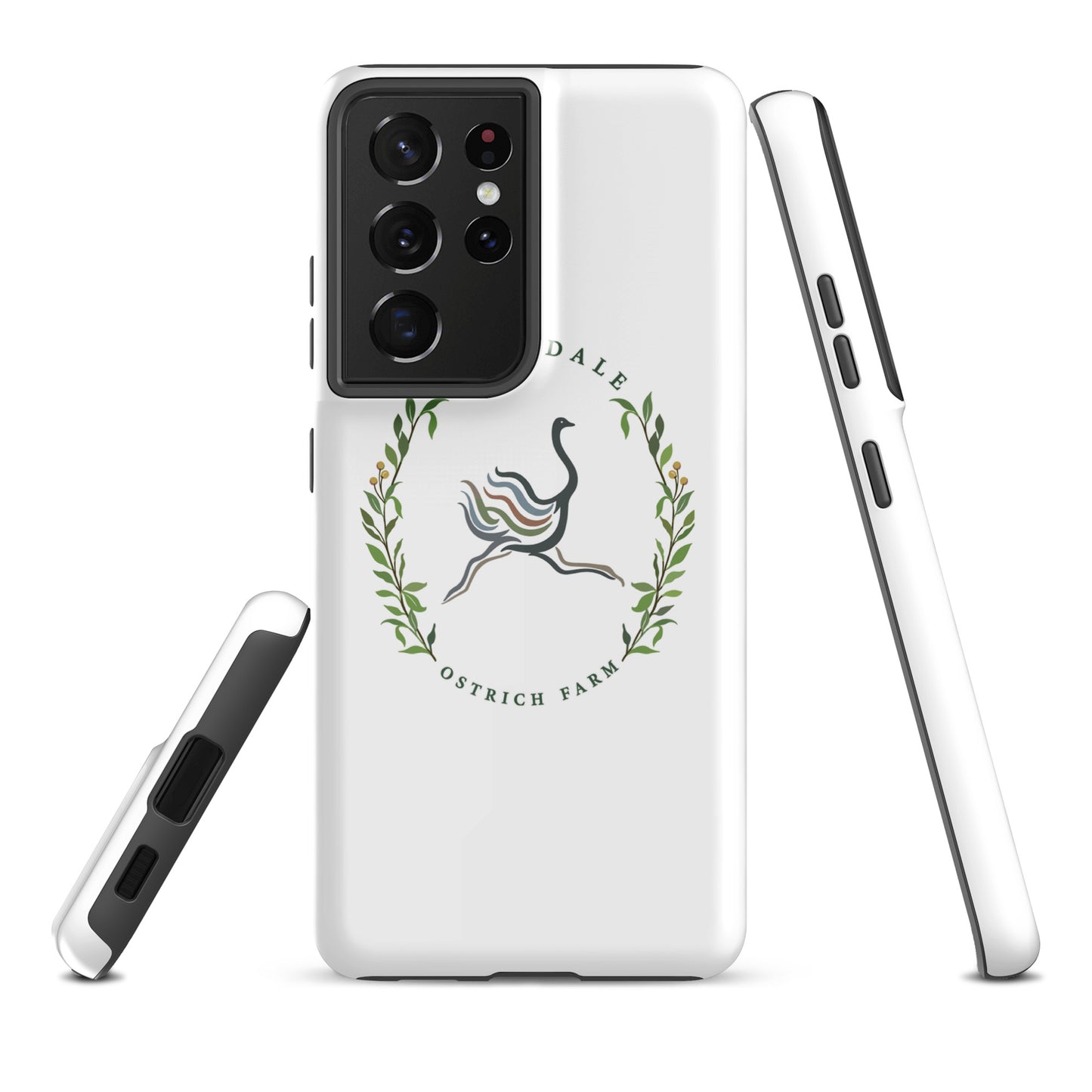 Tough Case for Samsung® | Briardale Ostrich Farm | Crest Logo