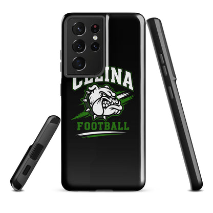 Tough Case for Samsung® | Celina Black Football | Emblem Logo