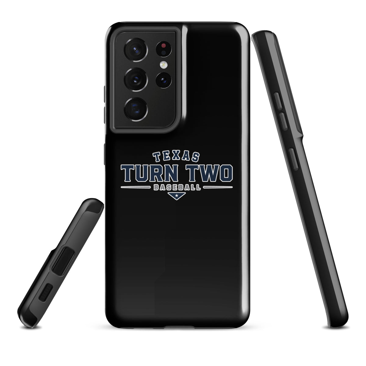 Tough Case for Samsung® | Texas Turn Two Baseball | Modern Script Logo