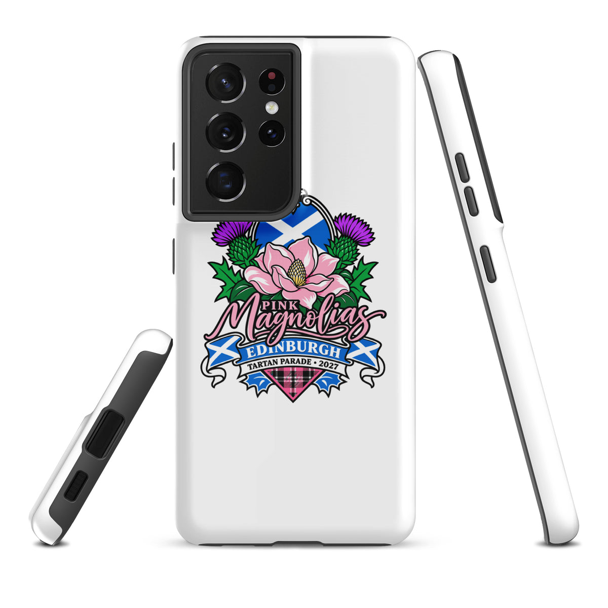 Tough Case for Samsung® | Pink Magnolias Dance | Valor Logo