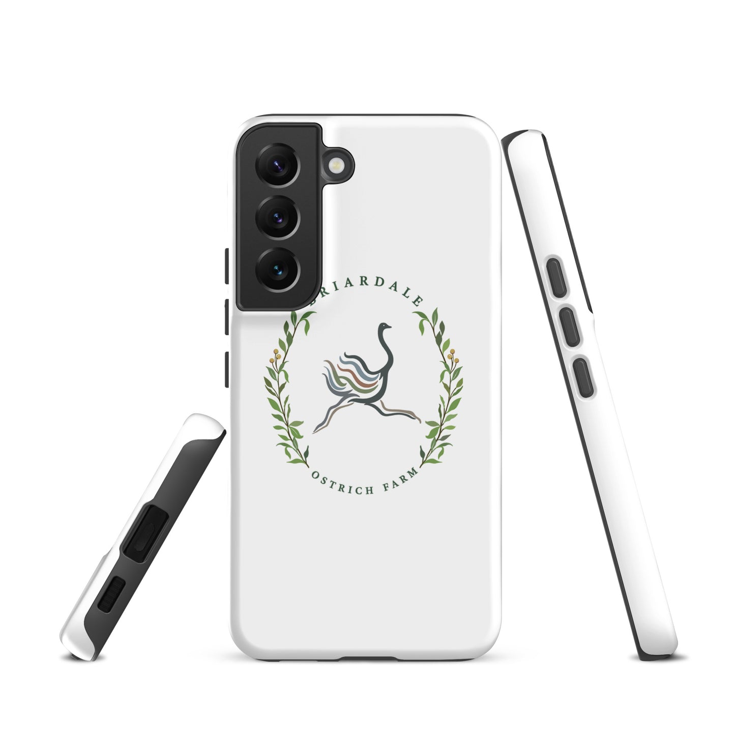 Tough Case for Samsung® | Briardale Ostrich Farm | Crest Logo