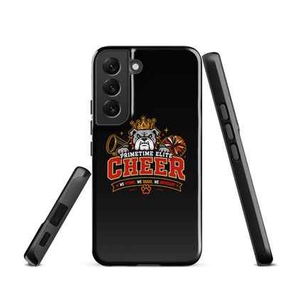 Tough Case for Samsung® | PTE Bulldog Cheer | Crest Logo