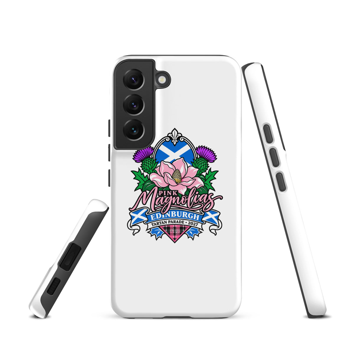 Tough Case for Samsung® | Pink Magnolias Dance | Valor Logo