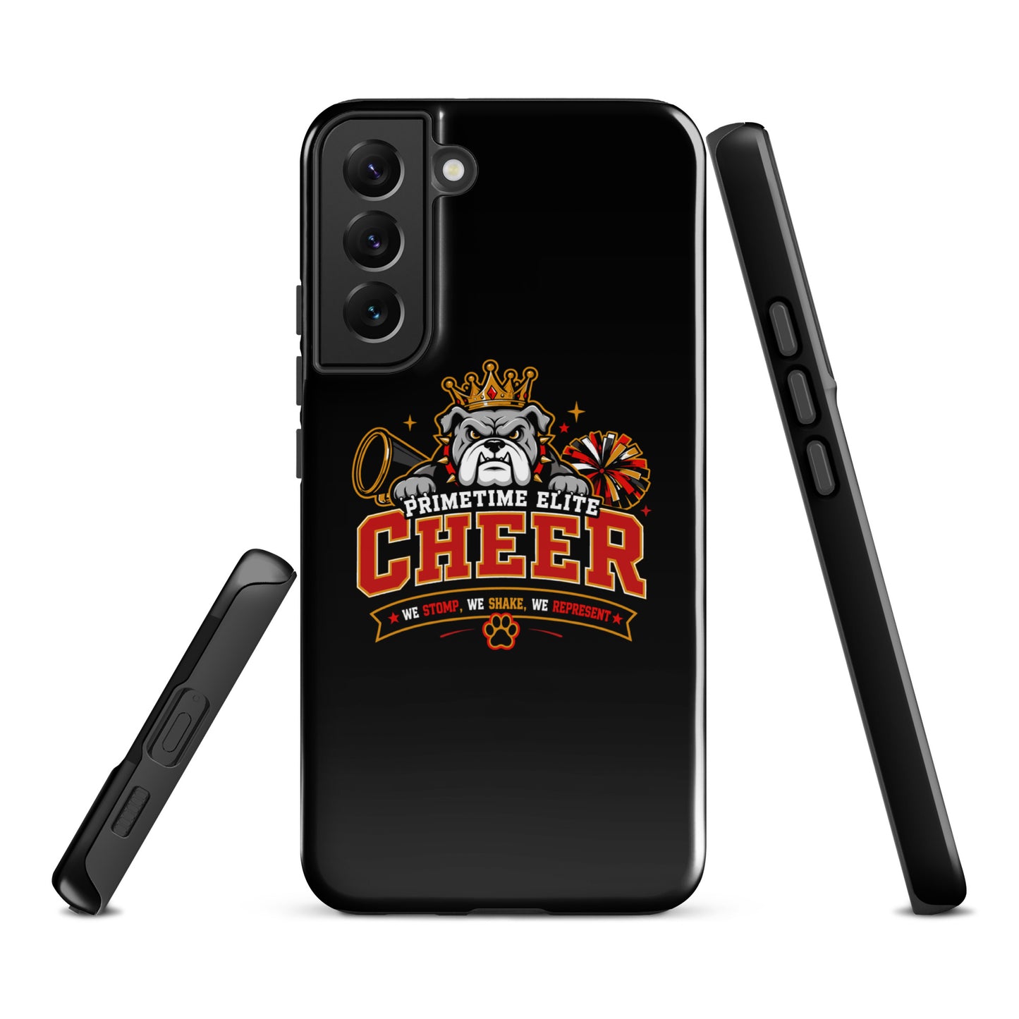 Tough Case for Samsung® | PTE Bulldog Cheer | Crest Logo