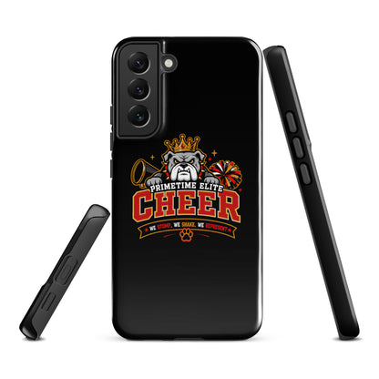 Tough Case for Samsung® | PTE Bulldog Cheer | Crest Logo