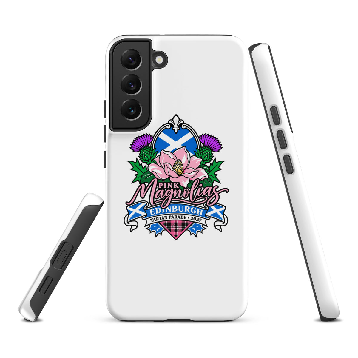Tough Case for Samsung® | Pink Magnolias Dance | Valor Logo