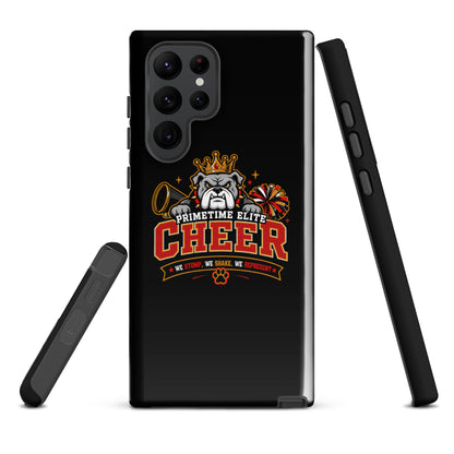 Tough Case for Samsung® | PTE Bulldog Cheer | Crest Logo