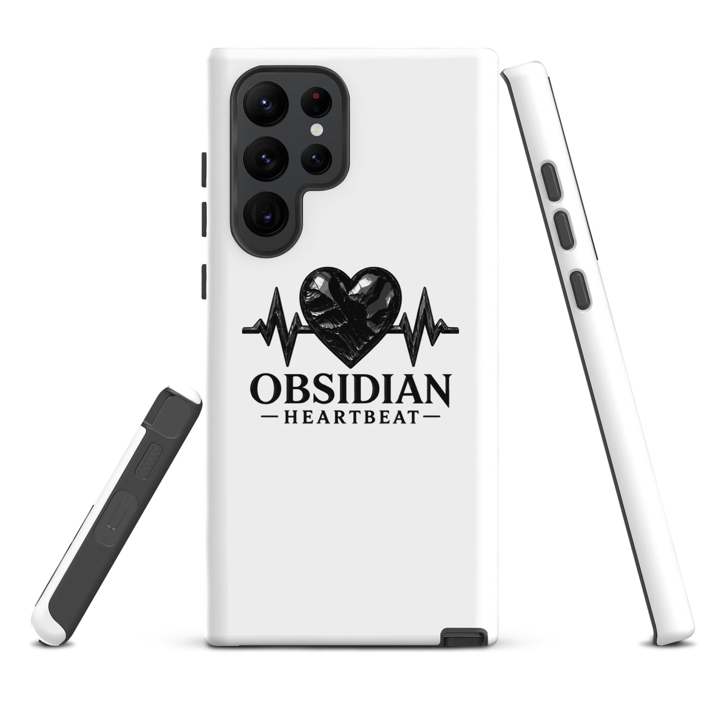 Tough Case for Samsung® | Obsidian Heartbeat | Pulse Athletics Logo