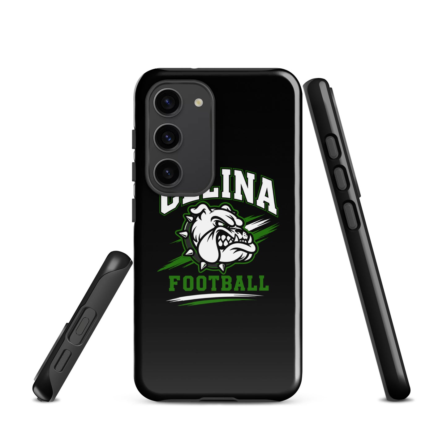 Tough Case for Samsung® | Celina Black Football | Emblem Logo