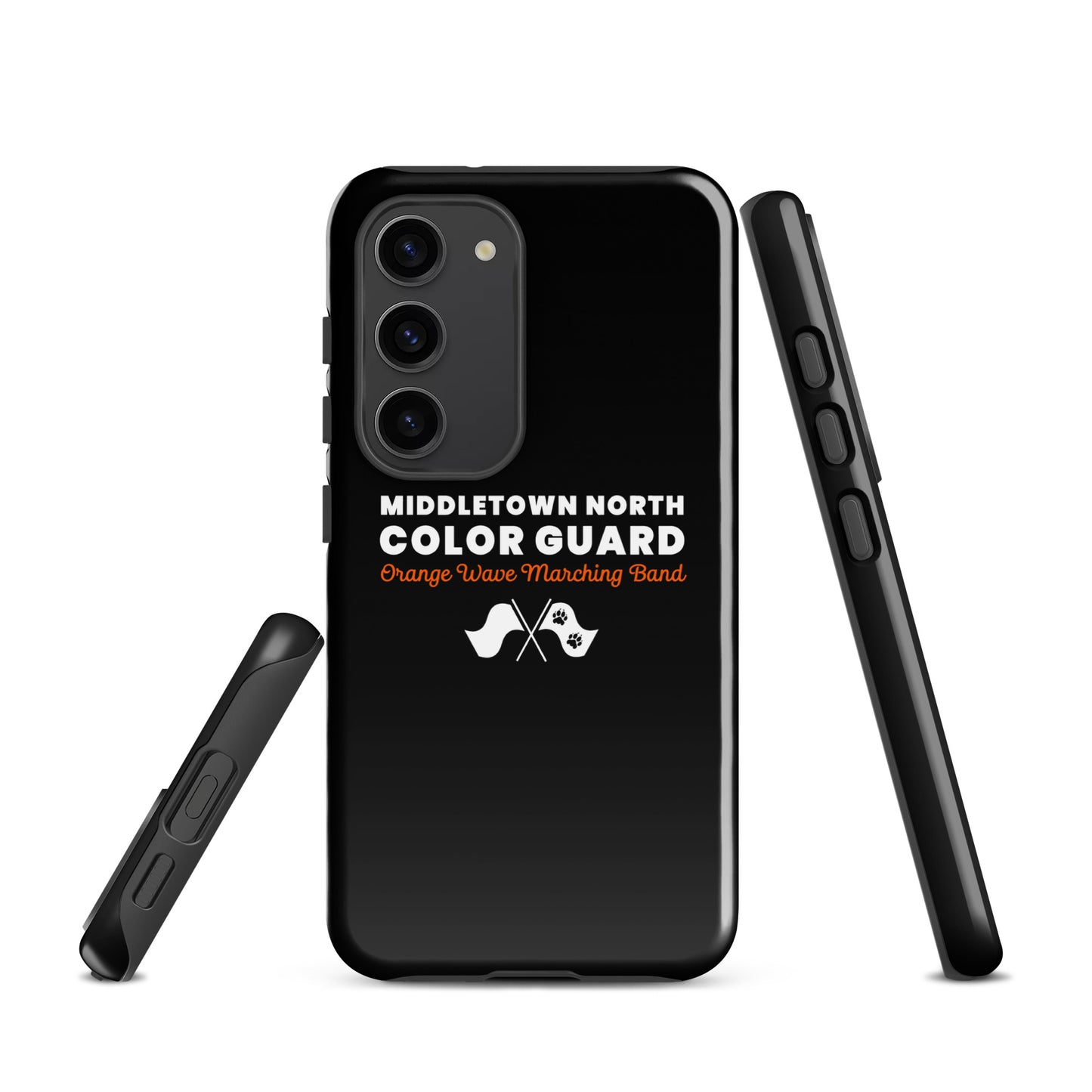 Tough Case for Samsung® | Orange Wave Marching Band | Modern Script Logo