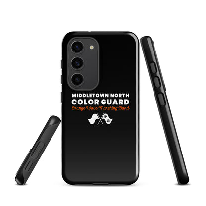 Tough Case for Samsung® | Orange Wave Marching Band | Modern Script Logo