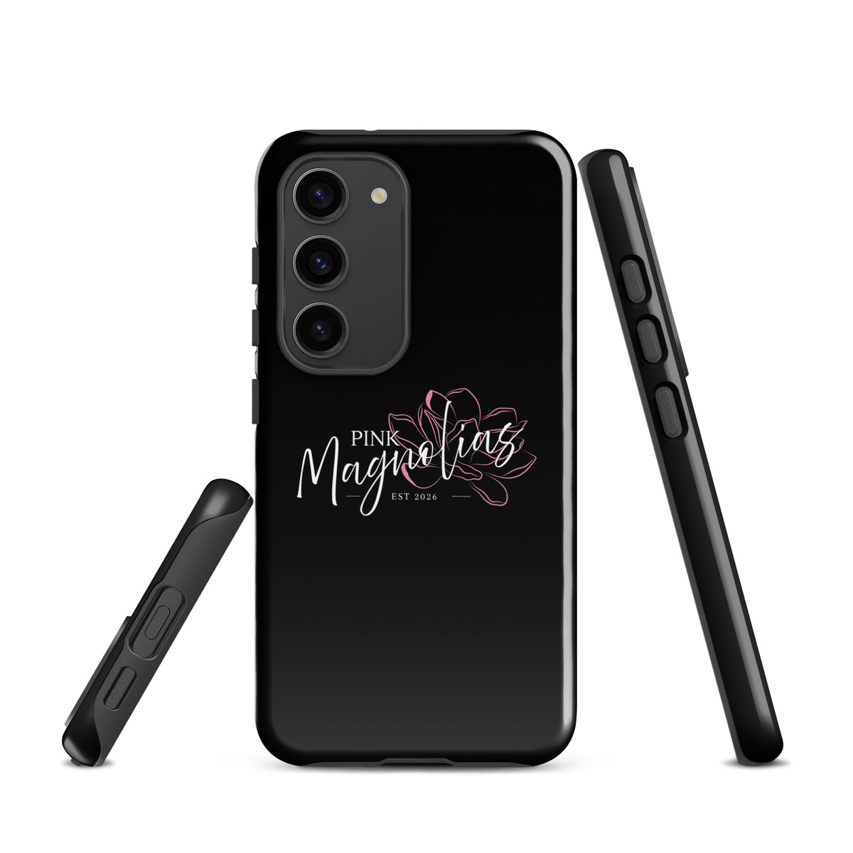 Tough Case for Samsung® | Pink Magnolias Dance | Modern Script Logo