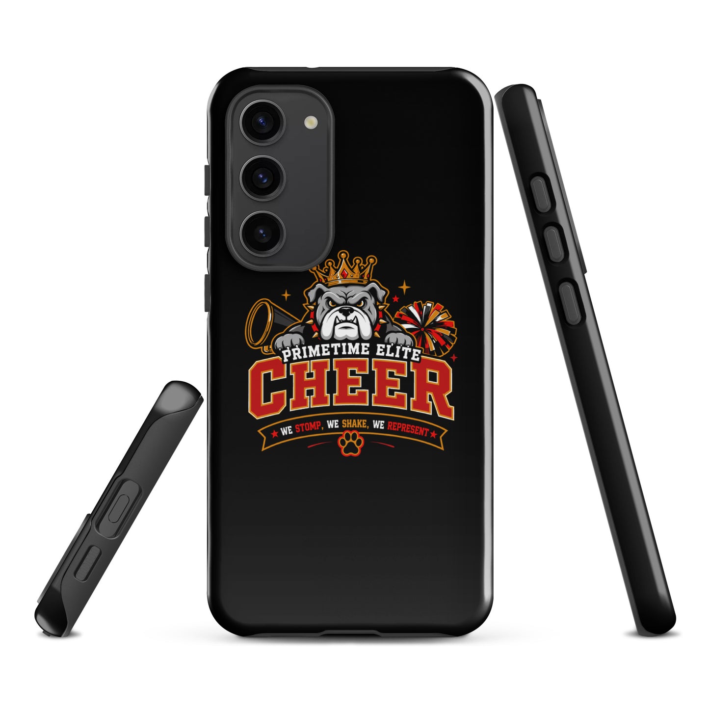 Tough Case for Samsung® | PTE Bulldog Cheer | Crest Logo