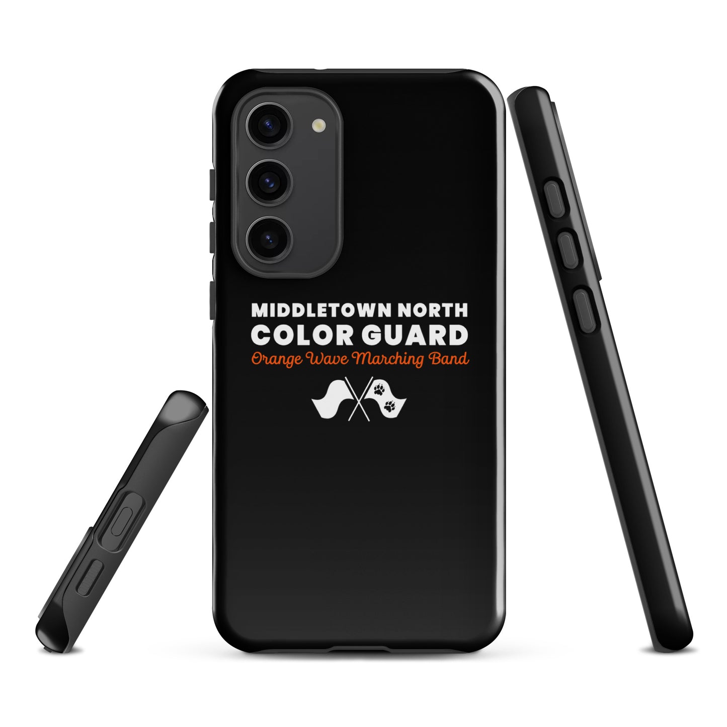 Tough Case for Samsung® | Orange Wave Marching Band | Modern Script Logo