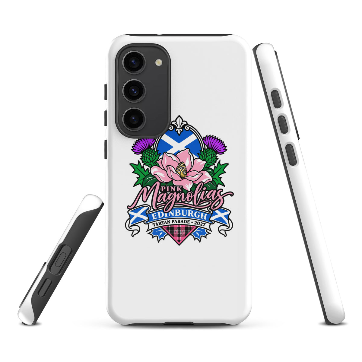 Tough Case for Samsung® | Pink Magnolias Dance | Valor Logo
