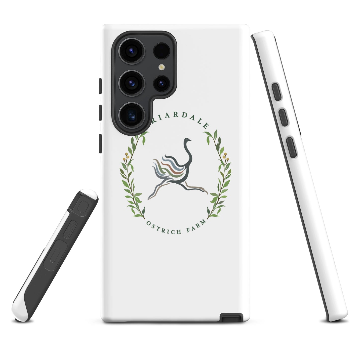 Tough Case for Samsung® | Briardale Ostrich Farm | Crest Logo