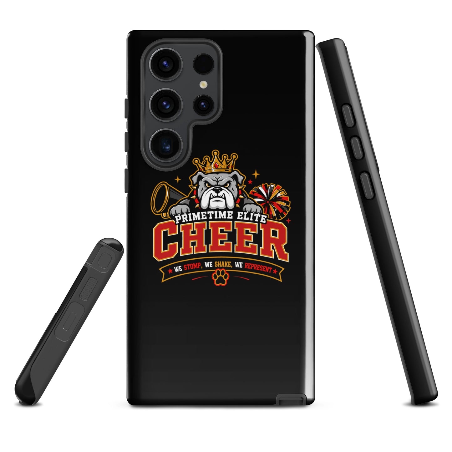 Tough Case for Samsung® | PTE Bulldog Cheer | Crest Logo