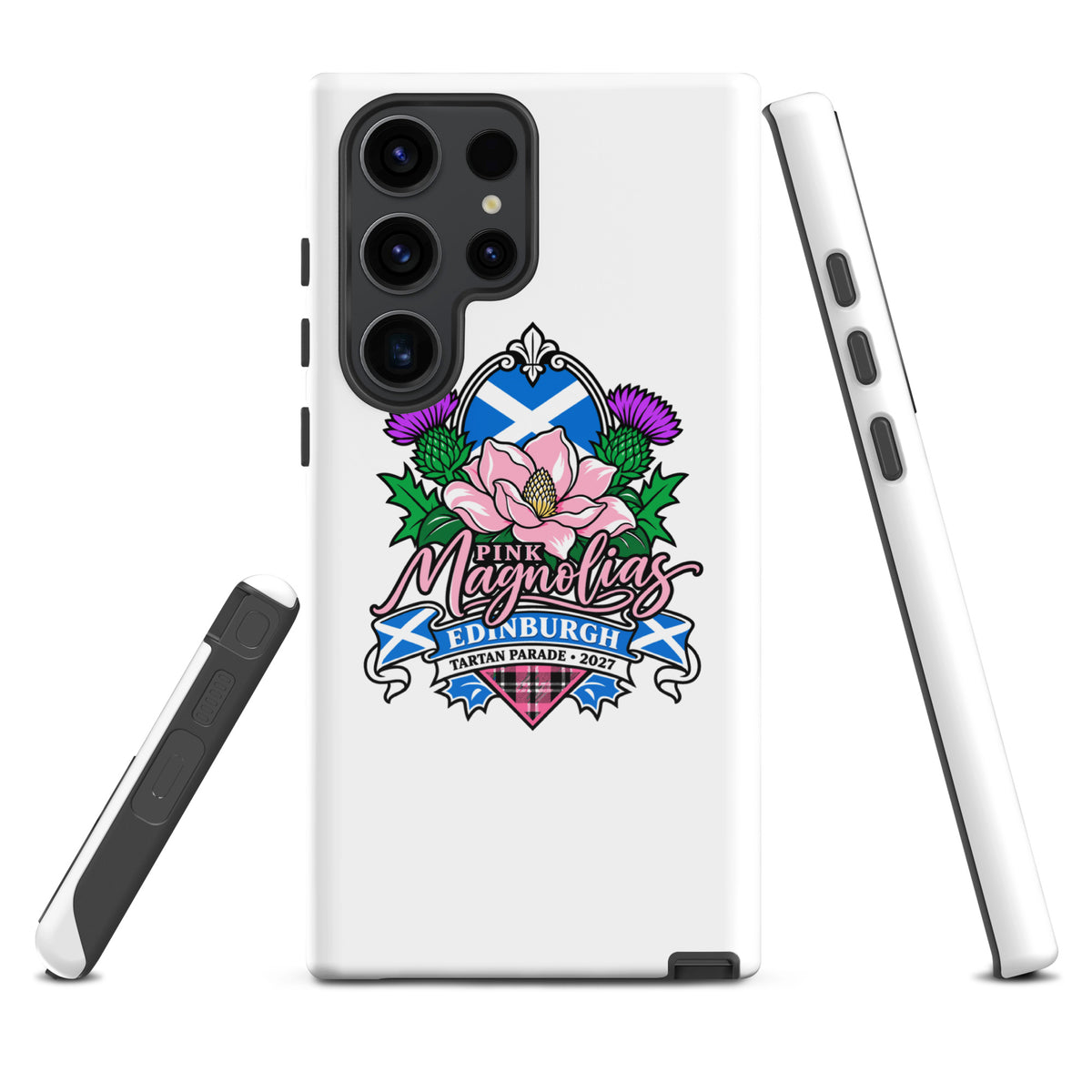 Tough Case for Samsung® | Pink Magnolias Dance | Valor Logo