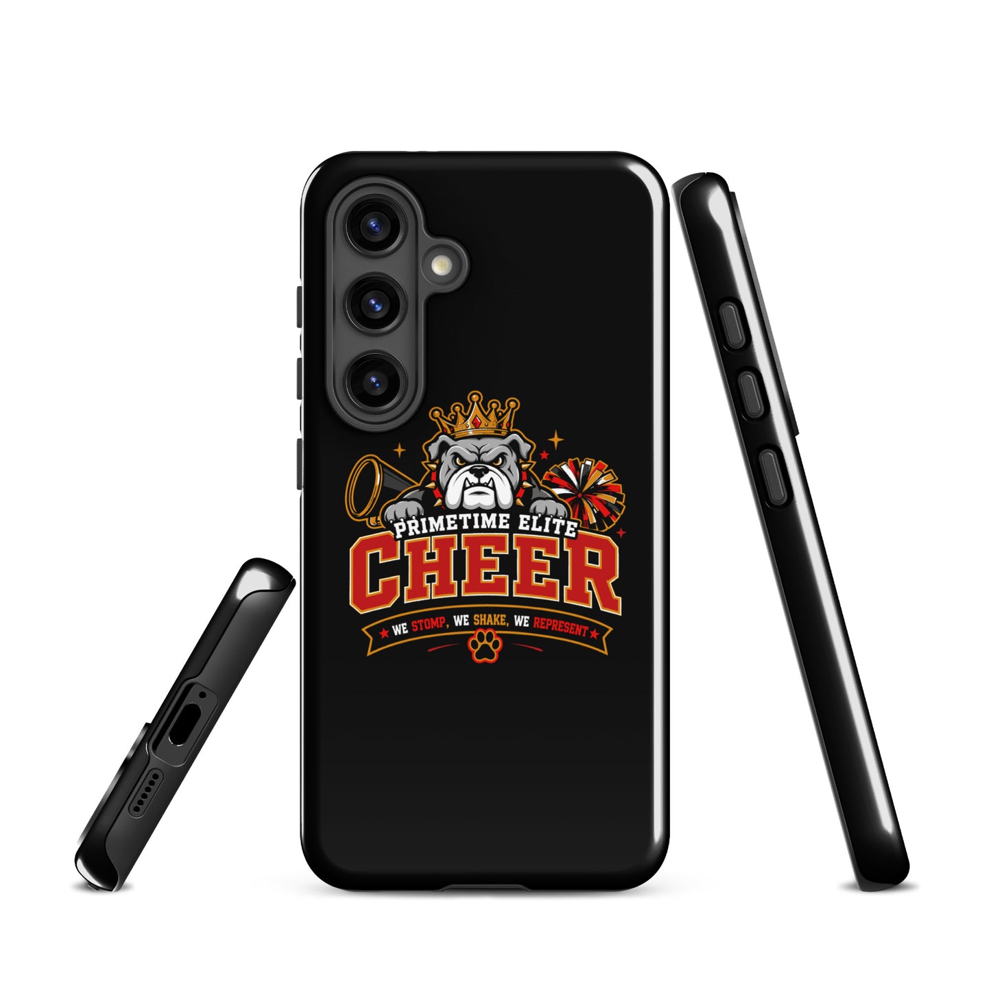 Tough Case for Samsung® | PTE Bulldog Cheer | Crest Logo