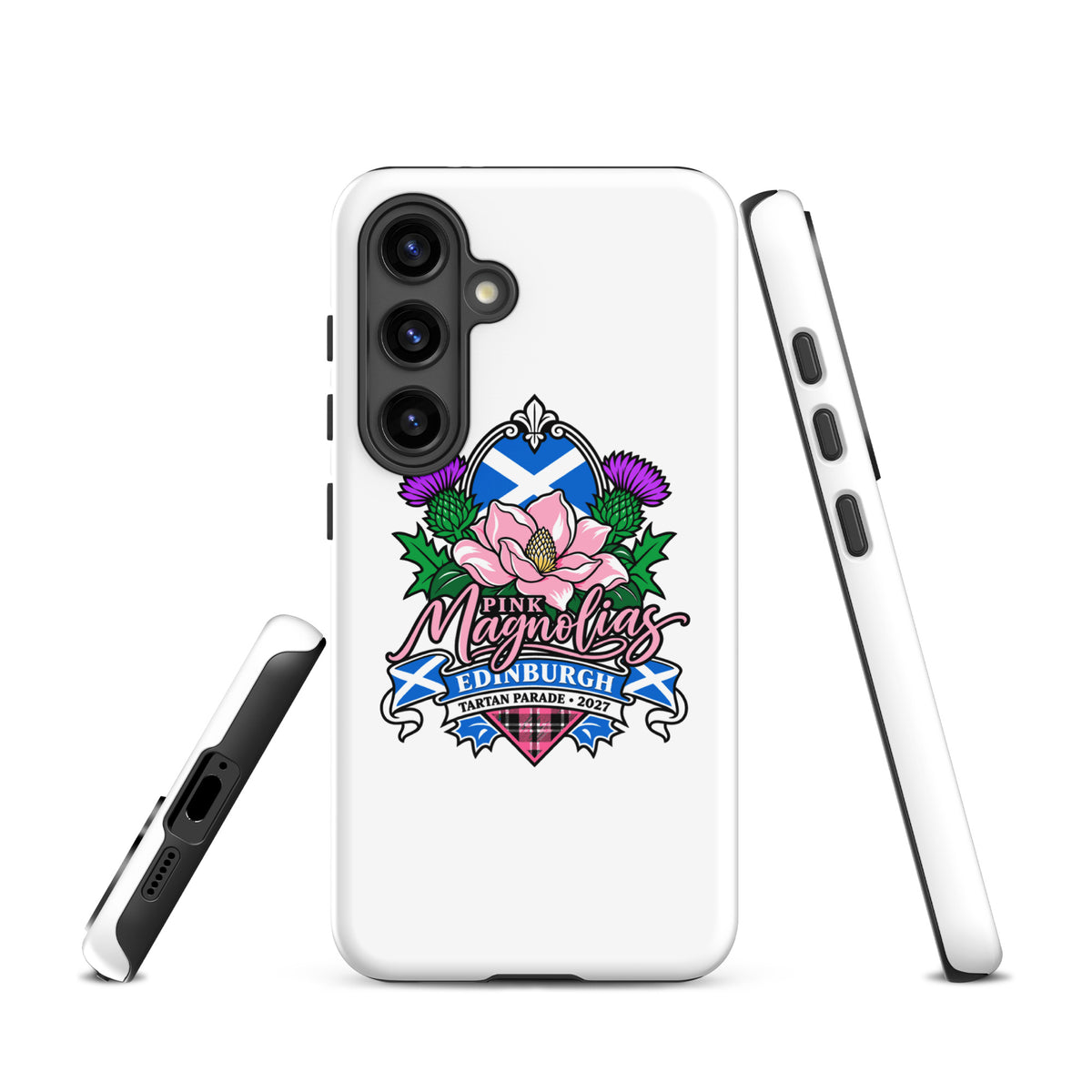 Tough Case for Samsung® | Pink Magnolias Dance | Valor Logo