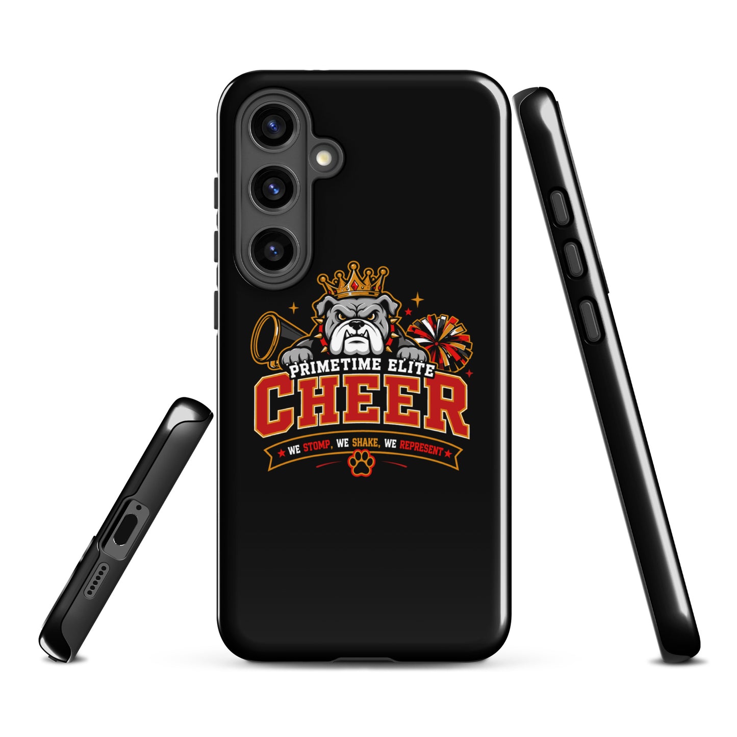 Tough Case for Samsung® | PTE Bulldog Cheer | Crest Logo