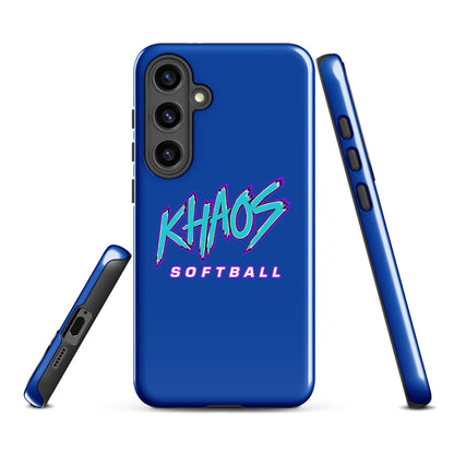 Tough Case for Samsung® | Khaos Softball | Atlhetics Logo