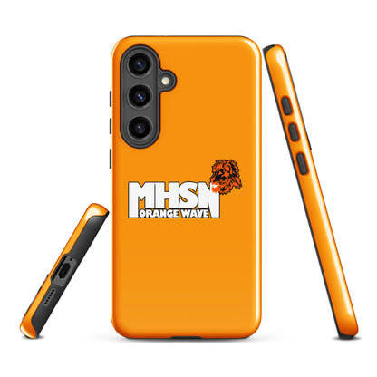 Tough Case for Samsung® | Orange Wave Marching Band | Crest Logo