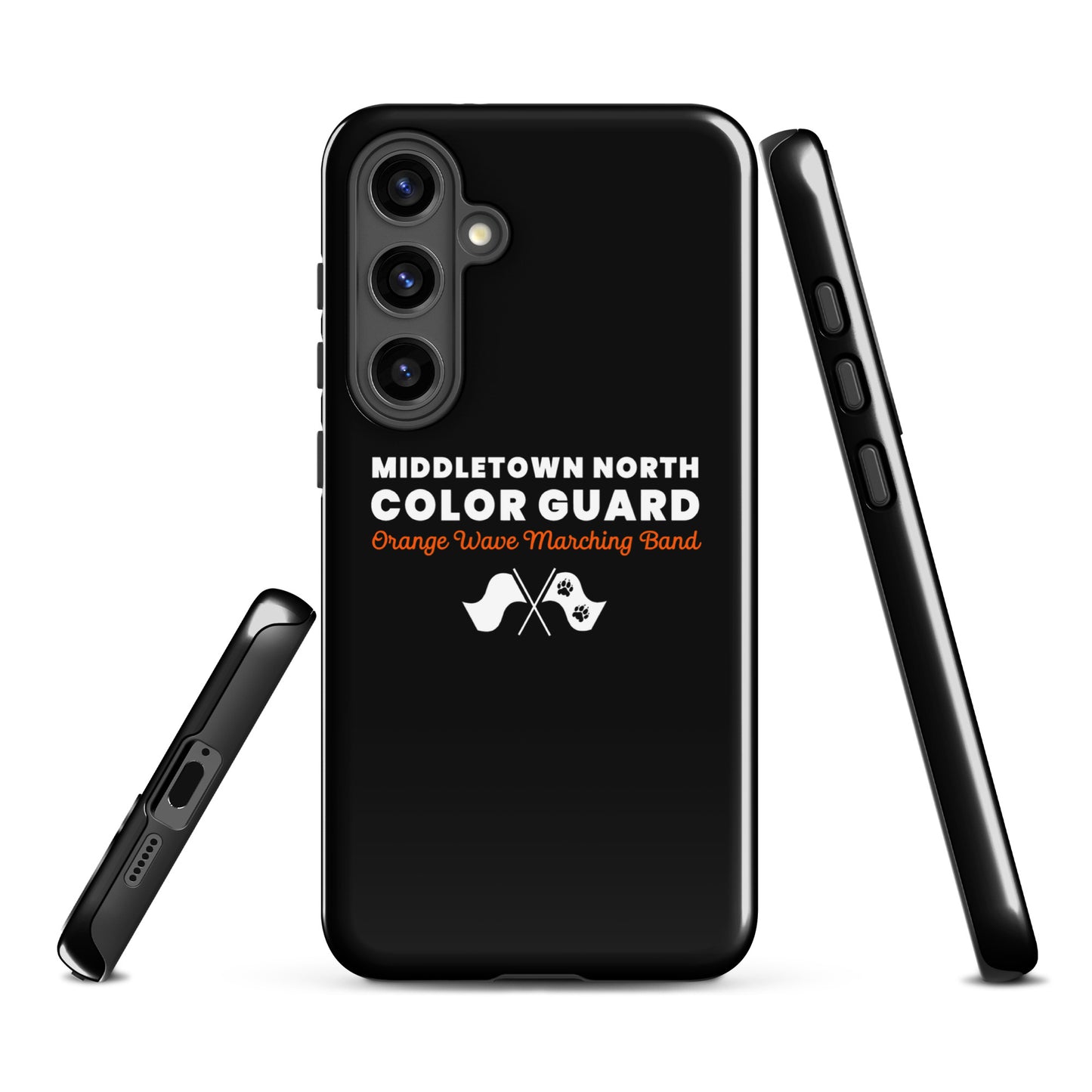 Tough Case for Samsung® | Orange Wave Marching Band | Modern Script Logo