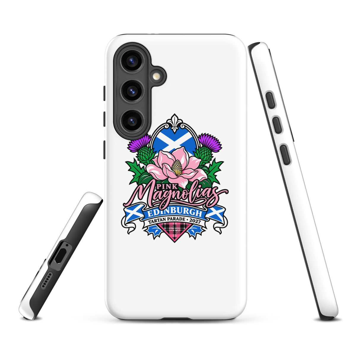 Tough Case for Samsung® | Pink Magnolias Dance | Valor Logo
