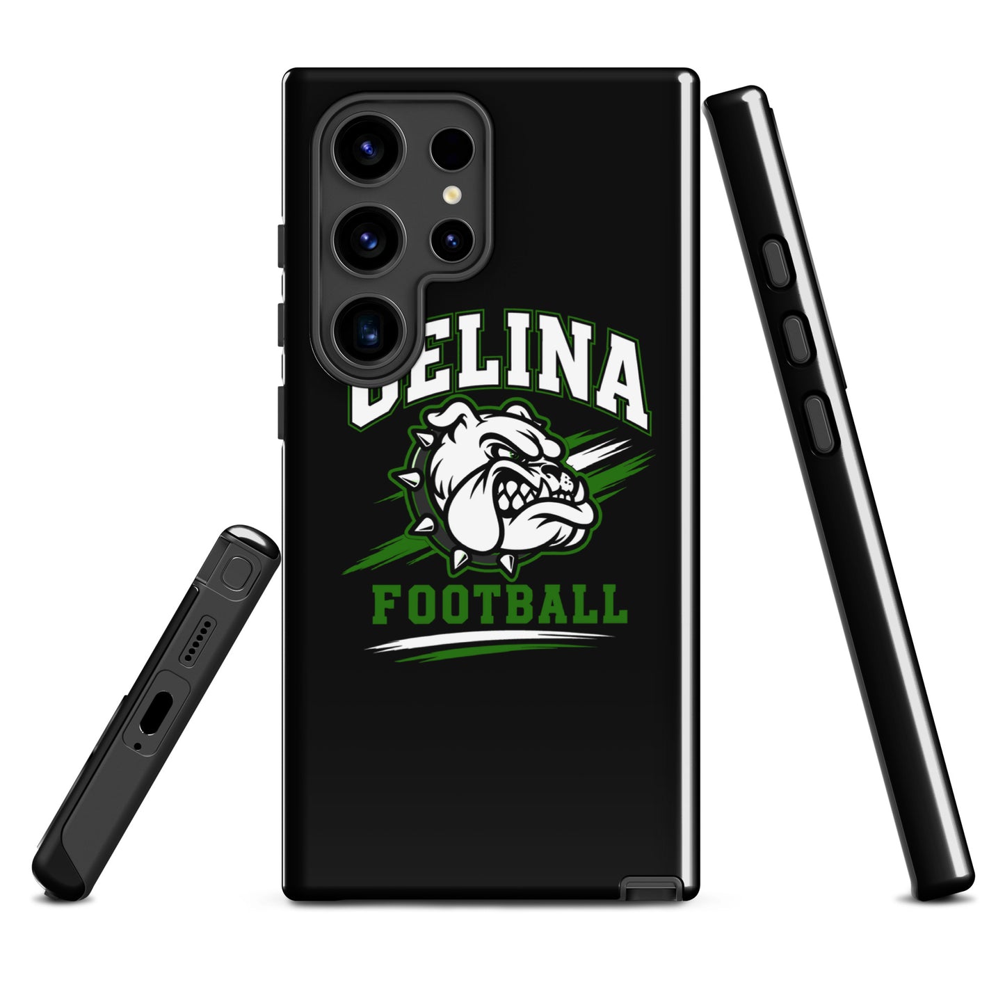 Tough Case for Samsung® | Celina Black Football | Emblem Logo