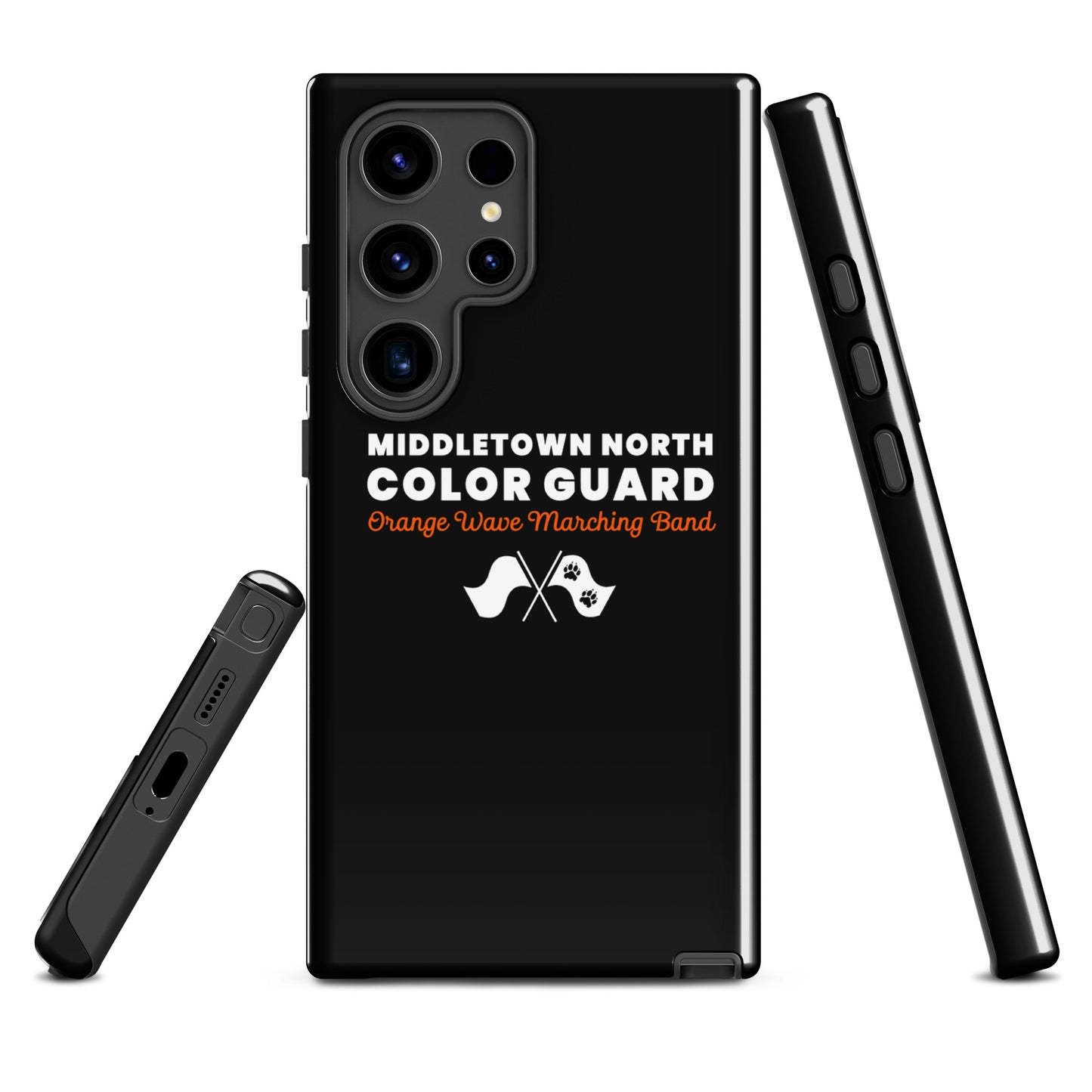 Tough Case for Samsung® | Orange Wave Marching Band | Modern Script Logo