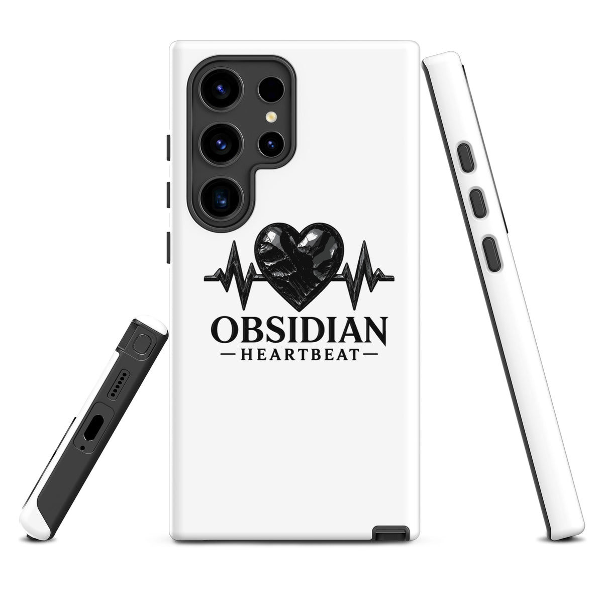 Tough Case for Samsung® | Obsidian Heartbeat | Pulse Athletics Logo
