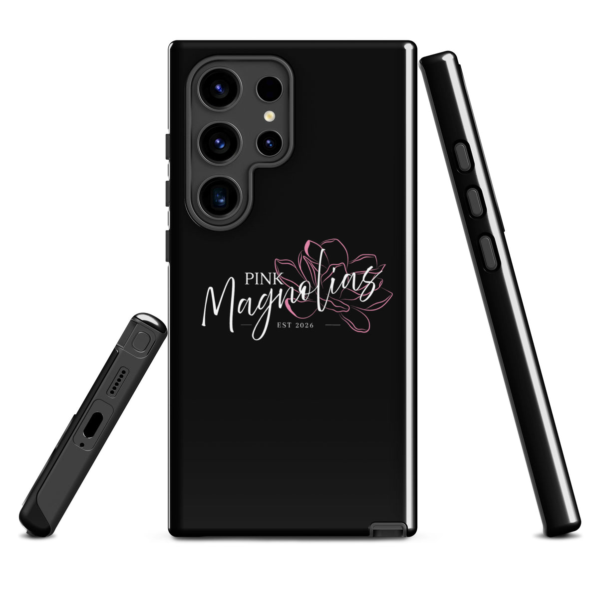 Tough Case for Samsung® | Pink Magnolias Dance | Modern Script Logo