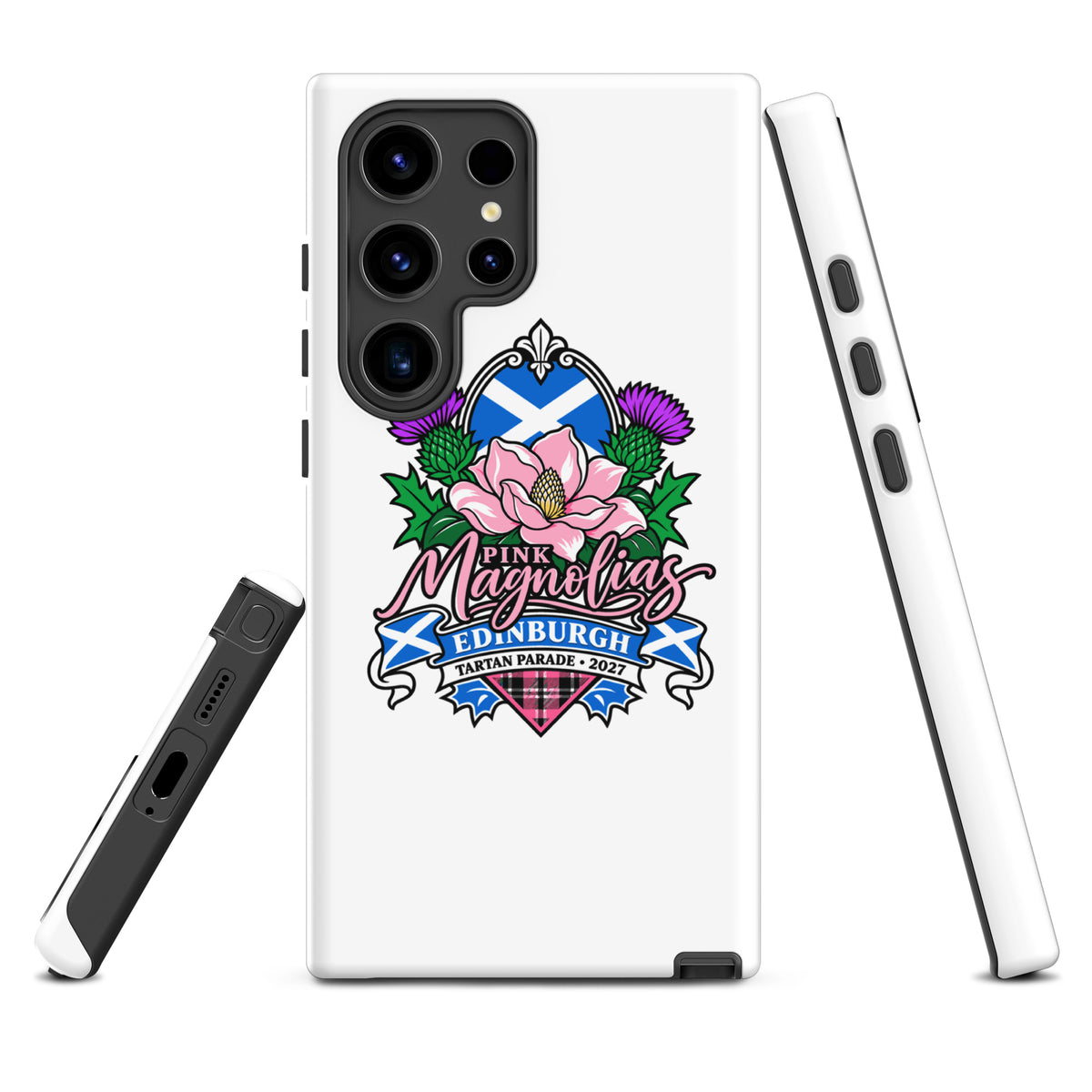 Tough Case for Samsung® | Pink Magnolias Dance | Valor Logo