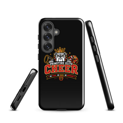 Tough Case for Samsung® | PTE Bulldog Cheer | Crest Logo