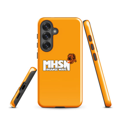 Tough Case for Samsung® | Orange Wave Marching Band | Crest Logo