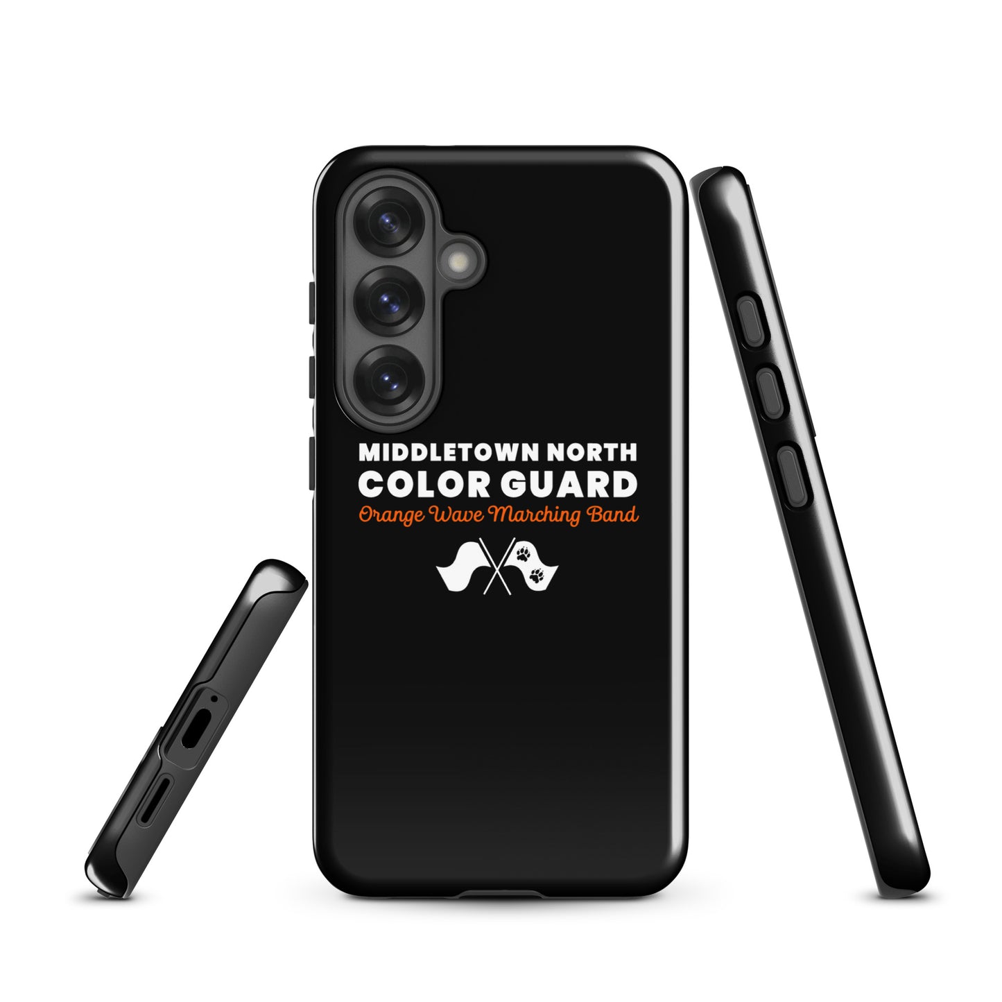 Tough Case for Samsung® | Orange Wave Marching Band | Modern Script Logo