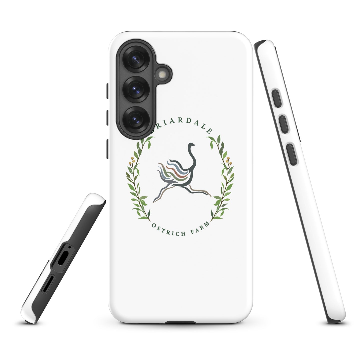 Tough Case for Samsung® | Briardale Ostrich Farm | Crest Logo