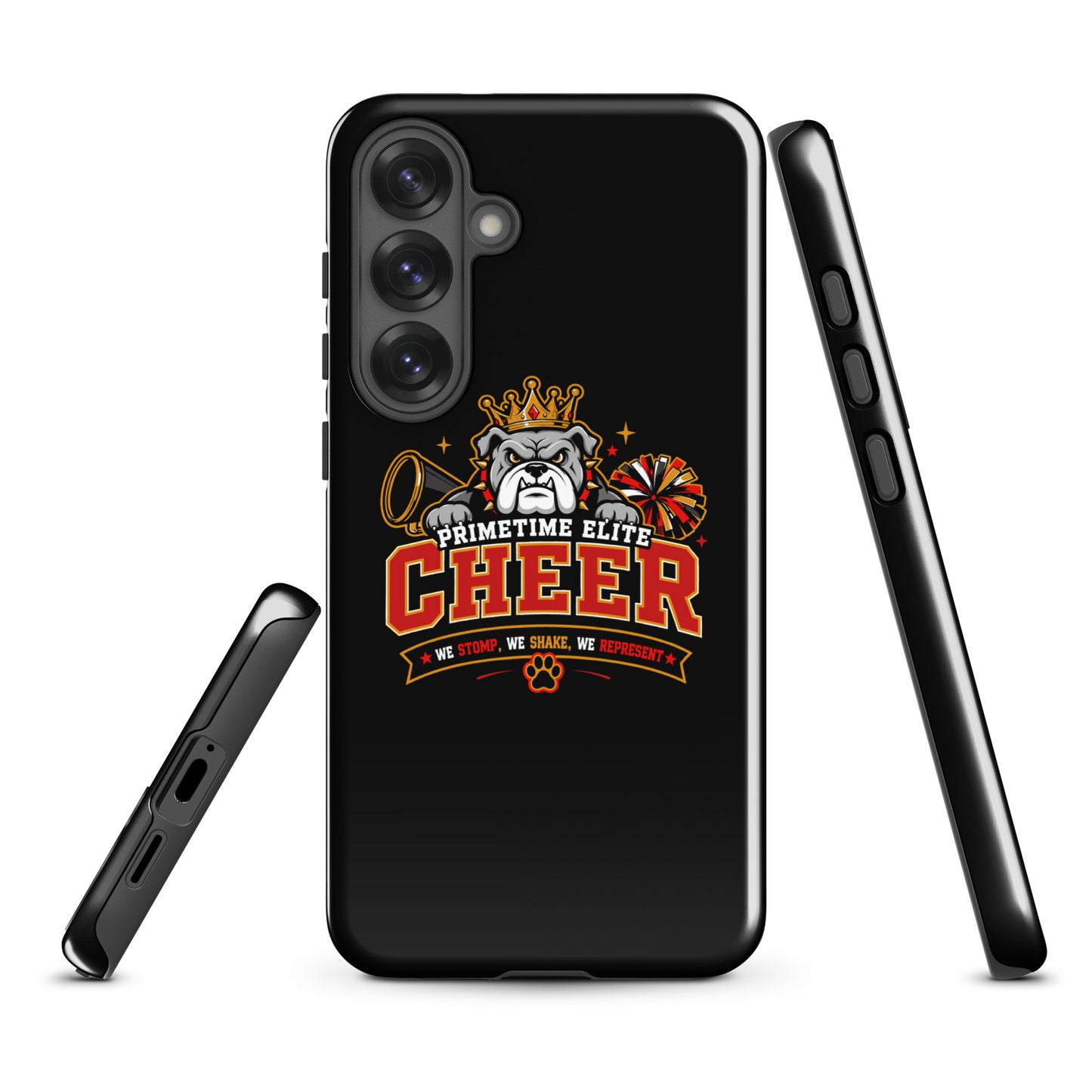 Tough Case for Samsung® | PTE Bulldog Cheer | Crest Logo