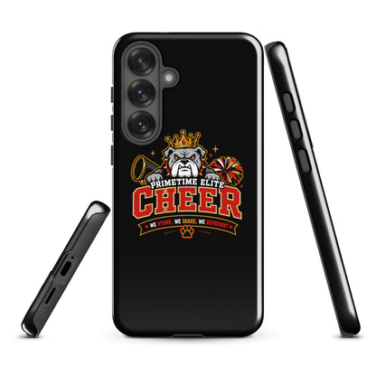 Tough Case for Samsung® | PTE Bulldog Cheer | Crest Logo