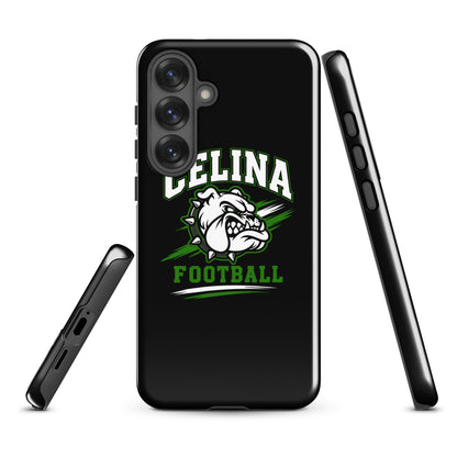 Tough Case for Samsung® | Celina Black Football | Emblem Logo